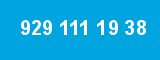 929 111 19 38 929 111 19 38